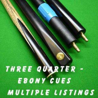 Cue Creator plain ebony three quarter cue