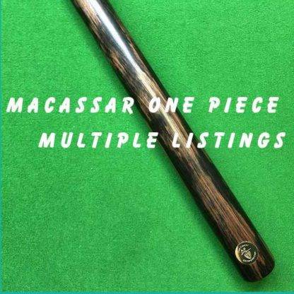 One Piece Macassar Billiard Cue